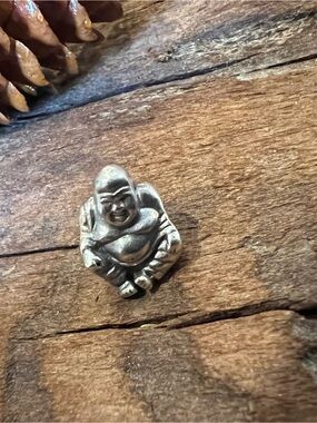 Authentic Pandora Smiling Charm Buddha Sterling Silver Bead Buddhism Religion